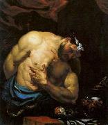 Giovanni Battista Langetti Suicide of Cato the Younger oil painting reproduction